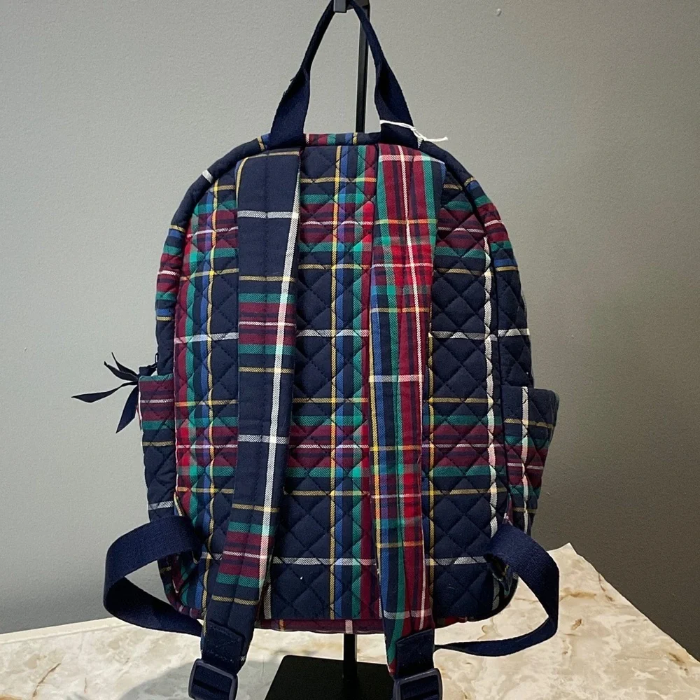Vera Bradley Tartan Plaid Scottie Dog Small Backpack